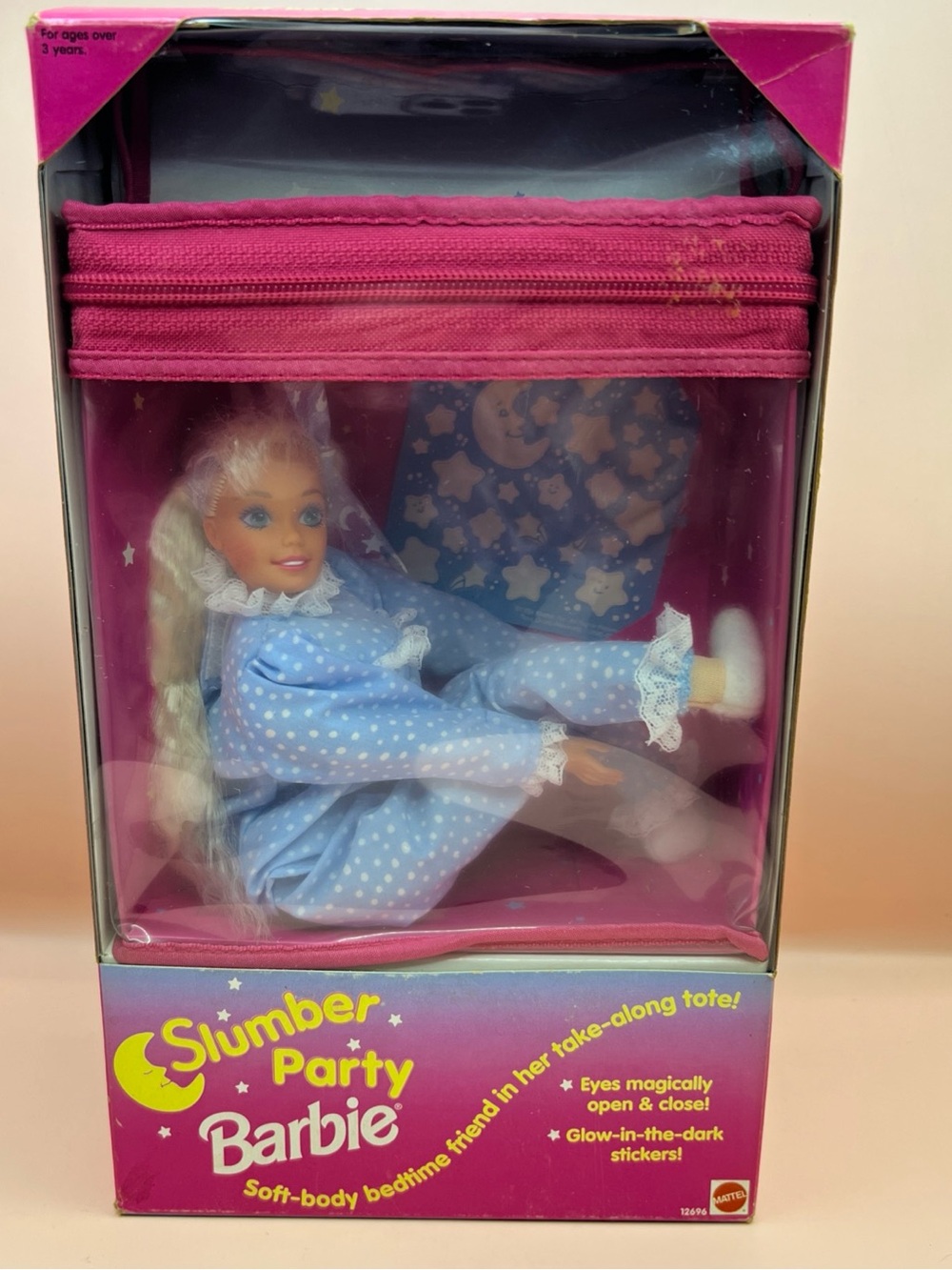 1994 Slumber Party Barbie Doll Vintage 12696 NEW Take-Along Tote PH's NRFB NEW